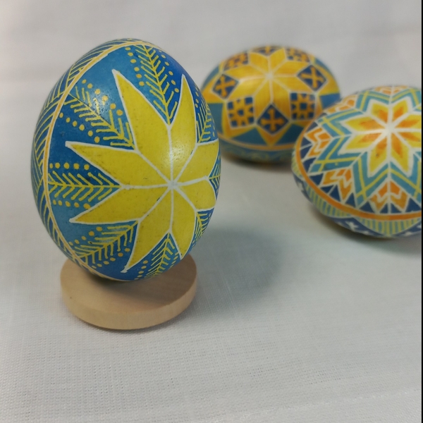 Easter egg "Dawn" Painting Olena Nemkova - Subjektiv.art