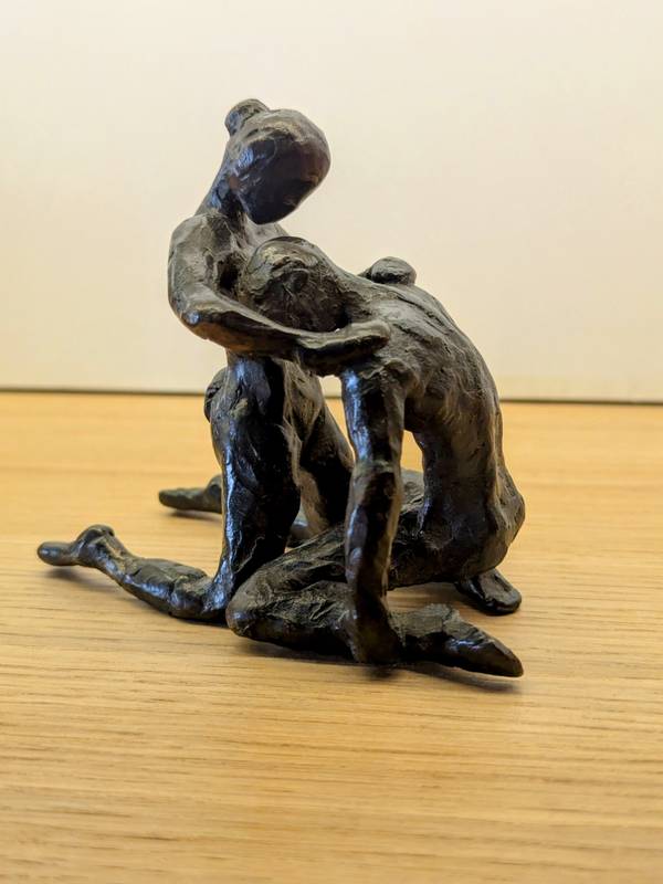 La repentance Expressive and gestural Sculpture Hubert LAUDE - Subjektiv.art