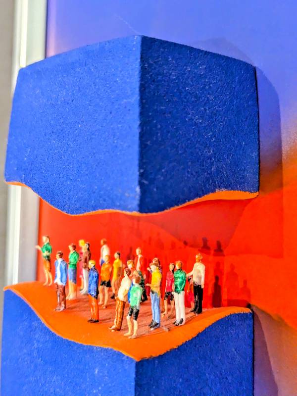 le sursis Graphic, illustrative and typographic Mixed media Hubert LAUDE - Subjektiv.art