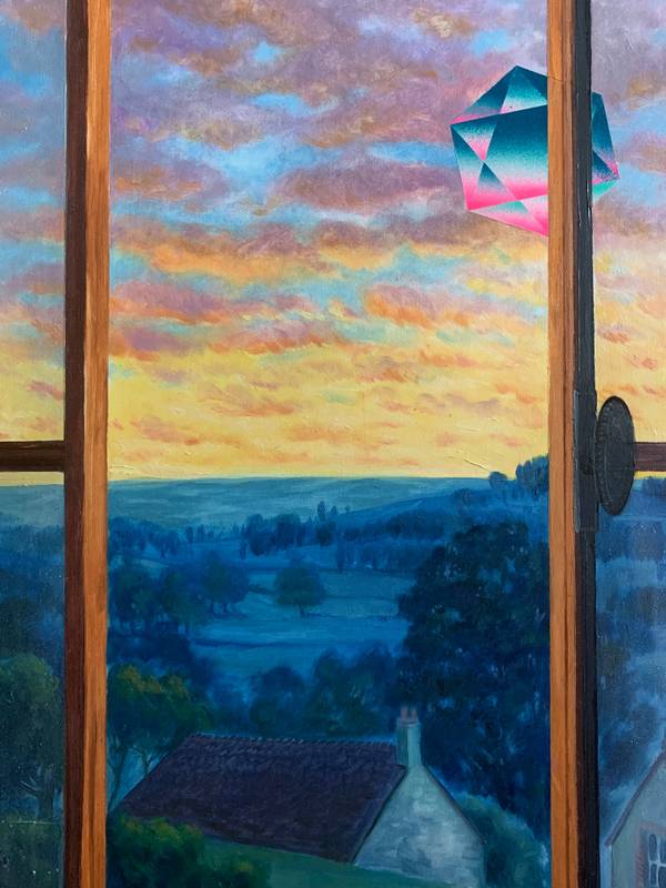 Équinoxe Surrealistic Painting Li B Edmond - Subjektiv.art