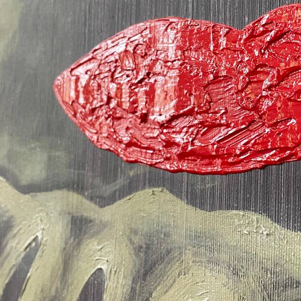«Mother jellyfish» Naive Painting Sasha Luneva - Subjektiv.art