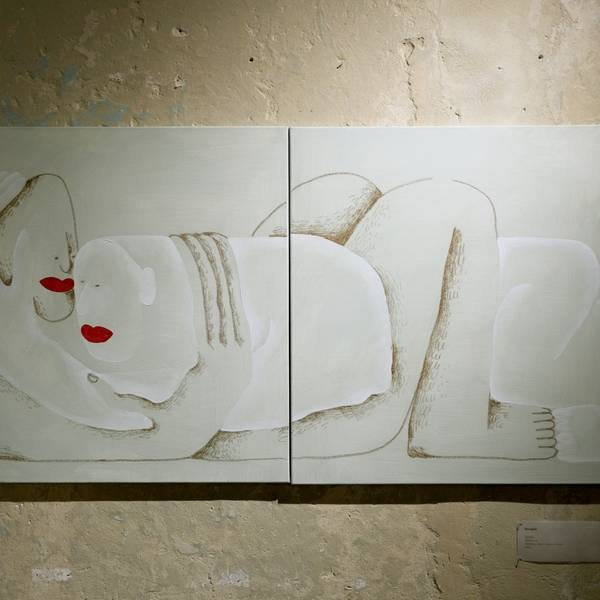 «Invention» Naive Painting Sasha Luneva - Subjektiv.art