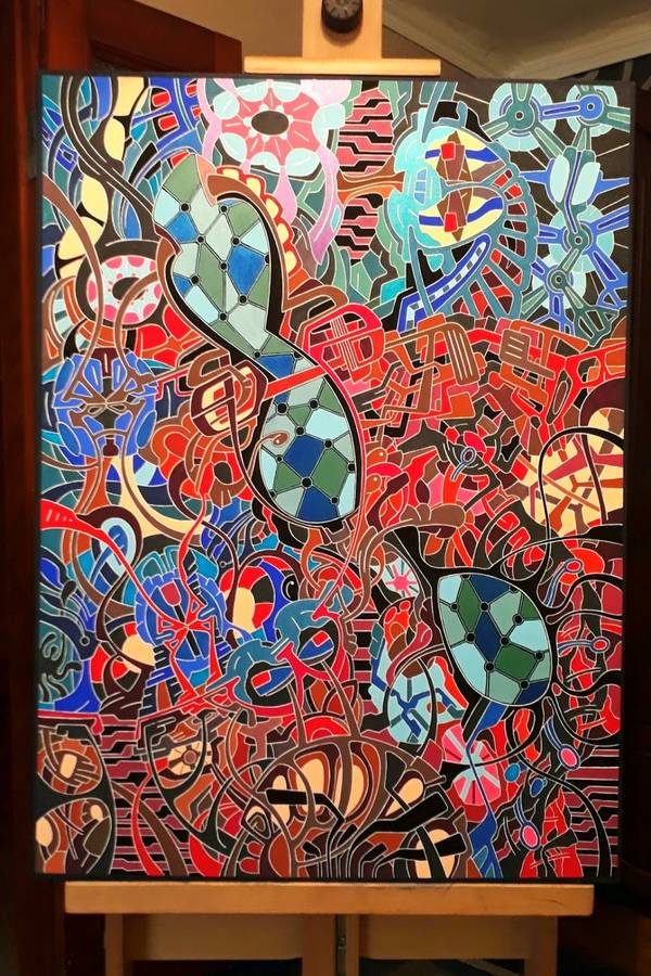 Depths Abstract Painting Eugene Pokutnev - Subjektiv.art