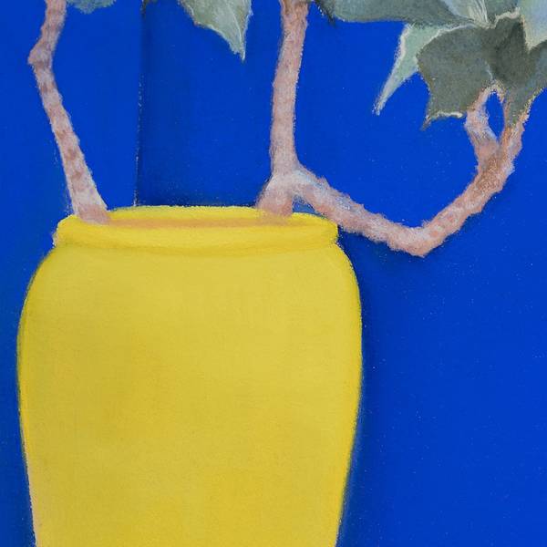 Couleur Majorelle III Modern Drawing Agnes Tiollier - Subjektiv.art
