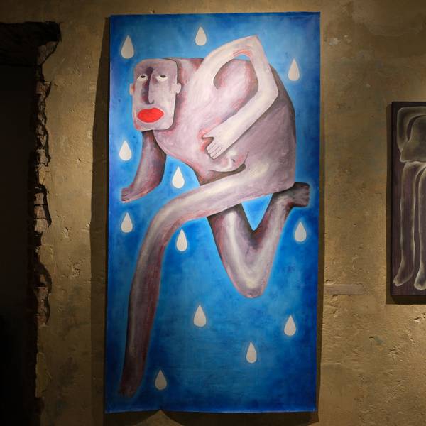 «Sugar man» Naive Painting Sasha Luneva - Subjektiv.art