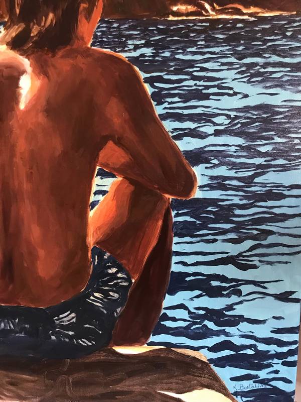 16h00 Castagne Fine Art Painting Karine Bartoli - Subjektiv.art