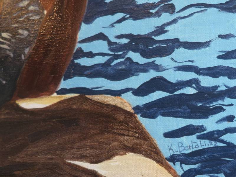 16h00 Castagne Fine Art Painting Karine Bartoli - Subjektiv.art