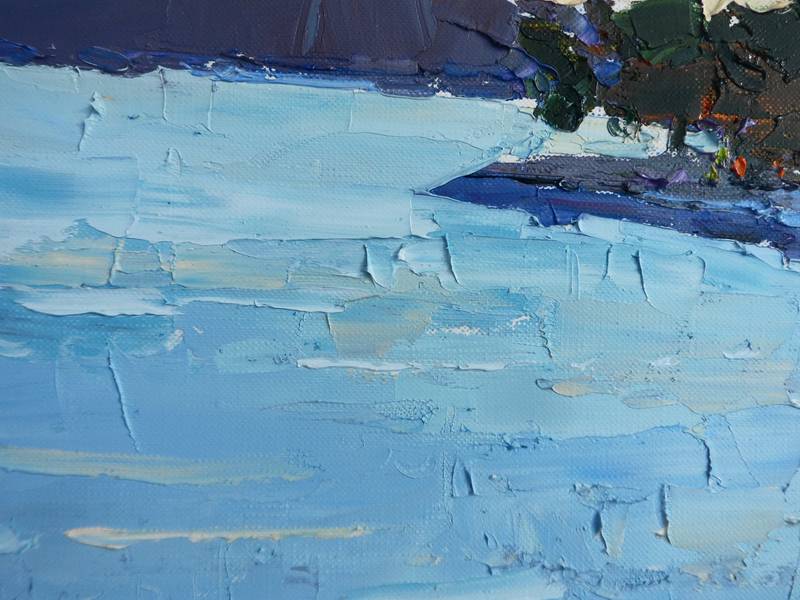 Warm evening Expressive and gestural Painting Yehor Dulin - Subjektiv.art