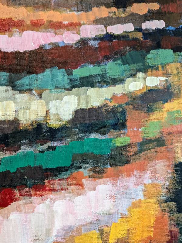 Procession Abstract Painting Hubert LAUDE - Subjektiv.art