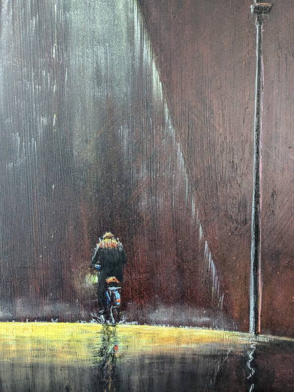 retour d'usine Urban and pop Painting Hubert LAUDE - Subjektiv.art