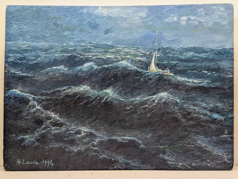 tempête Photorealistic Painting Hubert LAUDE - Subjektiv.art