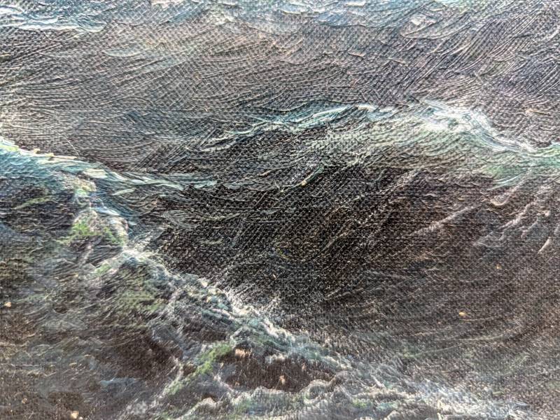 tempête Photorealistic Painting Hubert LAUDE - Subjektiv.art