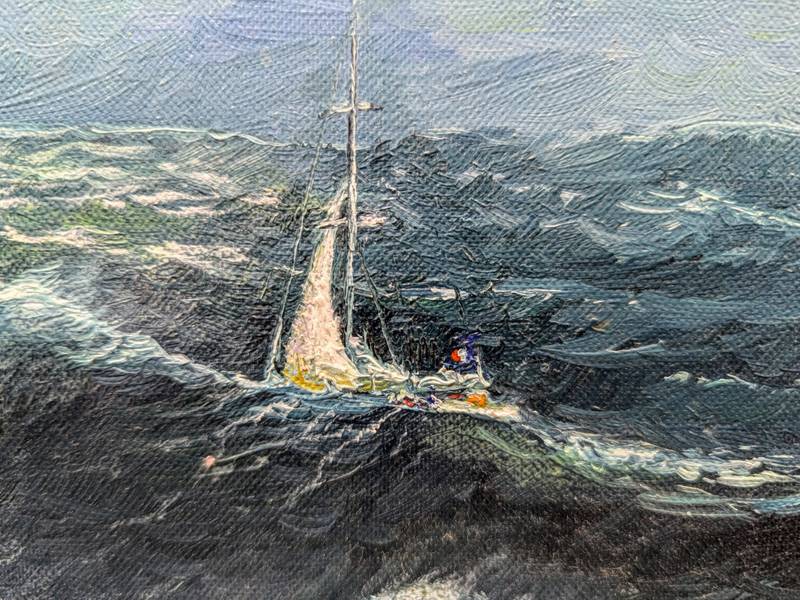 tempête Photorealistic Painting Hubert LAUDE - Subjektiv.art