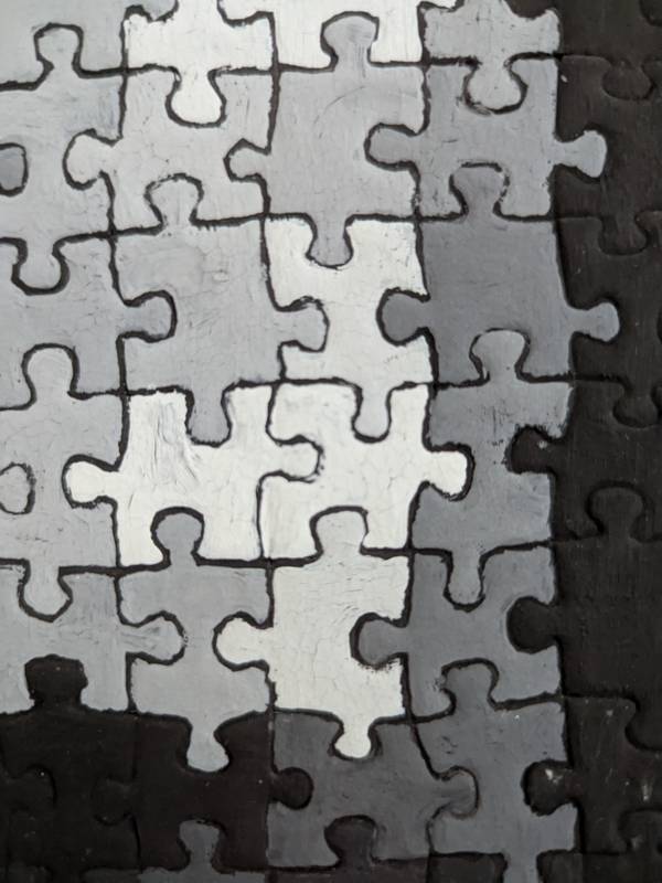 pénombre Collage Painting Hubert LAUDE - Subjektiv.art