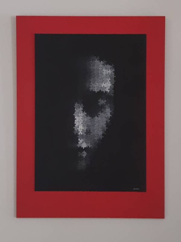 pénombre Collage Painting Hubert LAUDE - Subjektiv.art