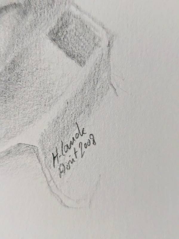 Martin Expressive and gestural Drawing Hubert LAUDE - Subjektiv.art