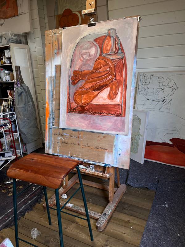 Woman with veil Fine Art Painting Maria R Saunders - Subjektiv.art