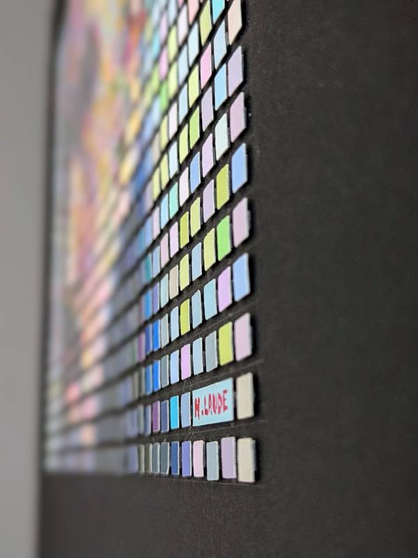 Caillebotte Collage Mixed media Hubert LAUDE - Subjektiv.art