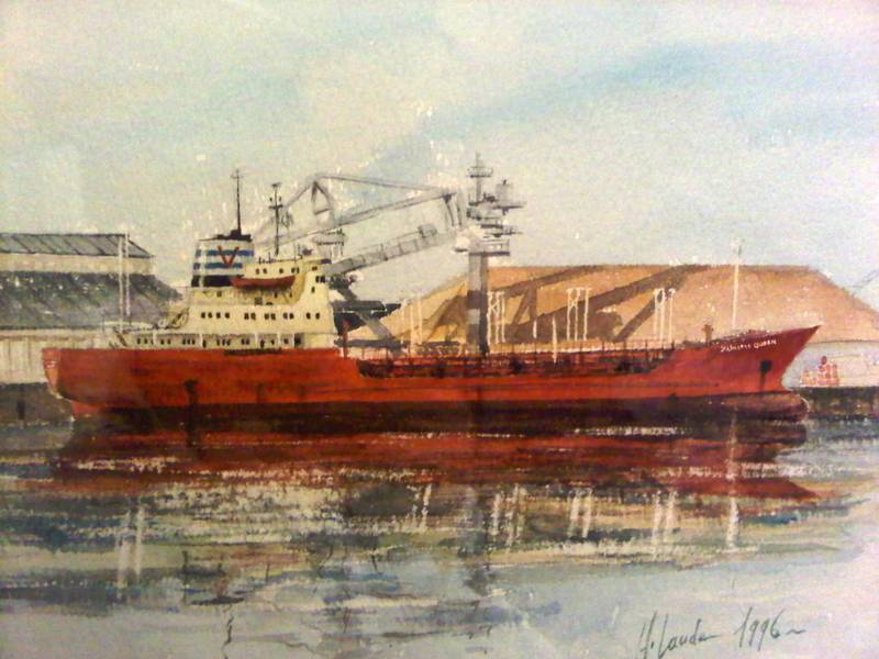 Quai Vauban Expressive and gestural Painting Hubert LAUDE - Subjektiv.art