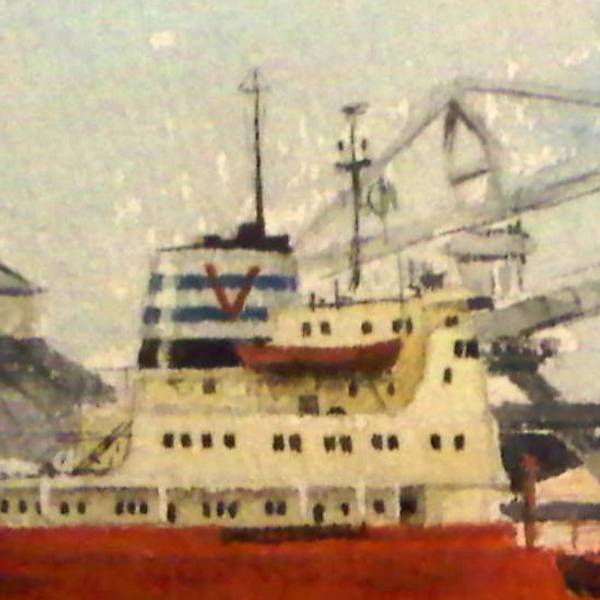 Quai Vauban Expressive and gestural Painting Hubert LAUDE - Subjektiv.art