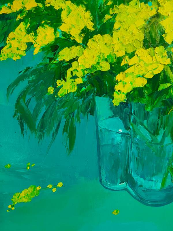Soleil d'hiver Fine Art Painting Agnes Tiollier - Subjektiv.art