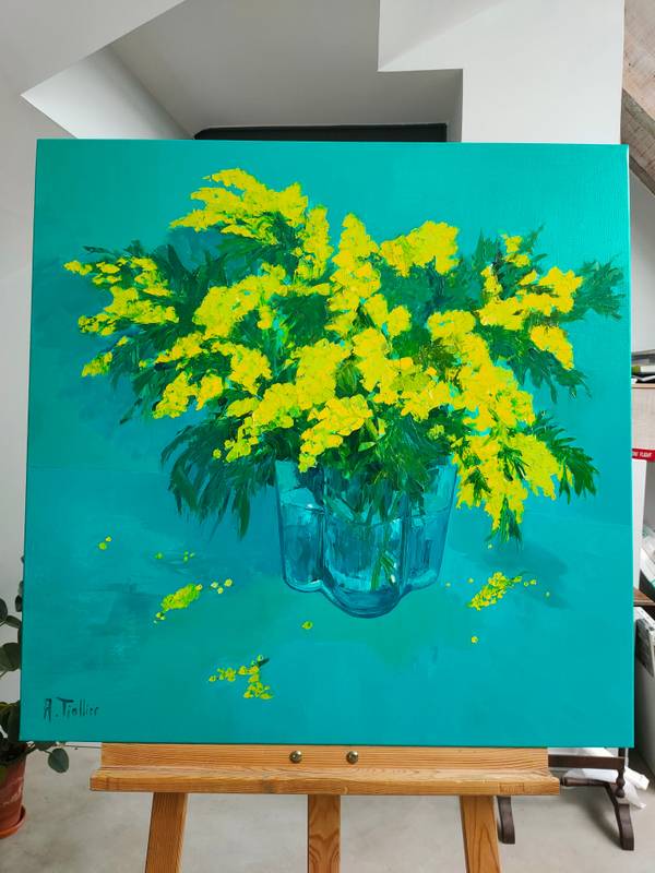 Soleil d'hiver Fine Art Painting Agnes Tiollier - Subjektiv.art