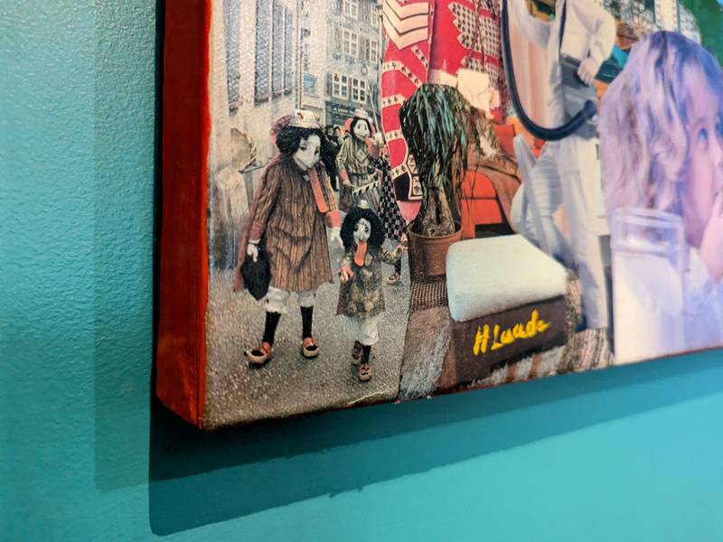 80's Collage Mixed media Hubert LAUDE - Subjektiv.art