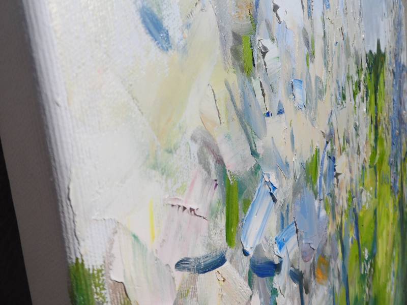 Summer garden Expressive and gestural Painting Yehor Dulin - Subjektiv.art