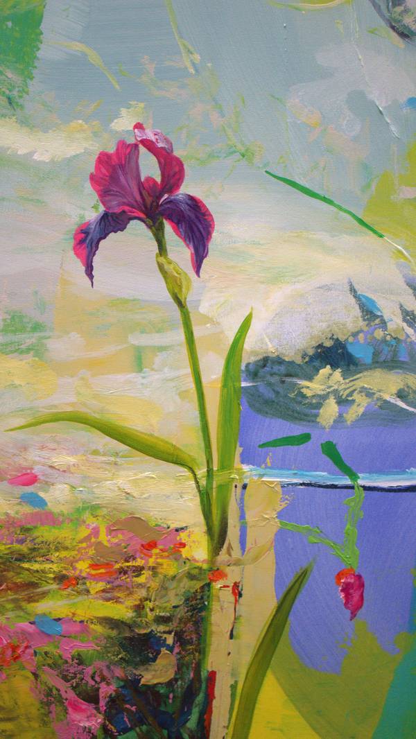 Tu étais la seule à avoir bravé la tempête, mon unique héroïne. Expressive and gestural Painting francois page - Subjektiv.art