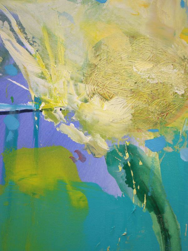 Tu étais la seule à avoir bravé la tempête, mon unique héroïne. Expressive and gestural Painting francois page - Subjektiv.art