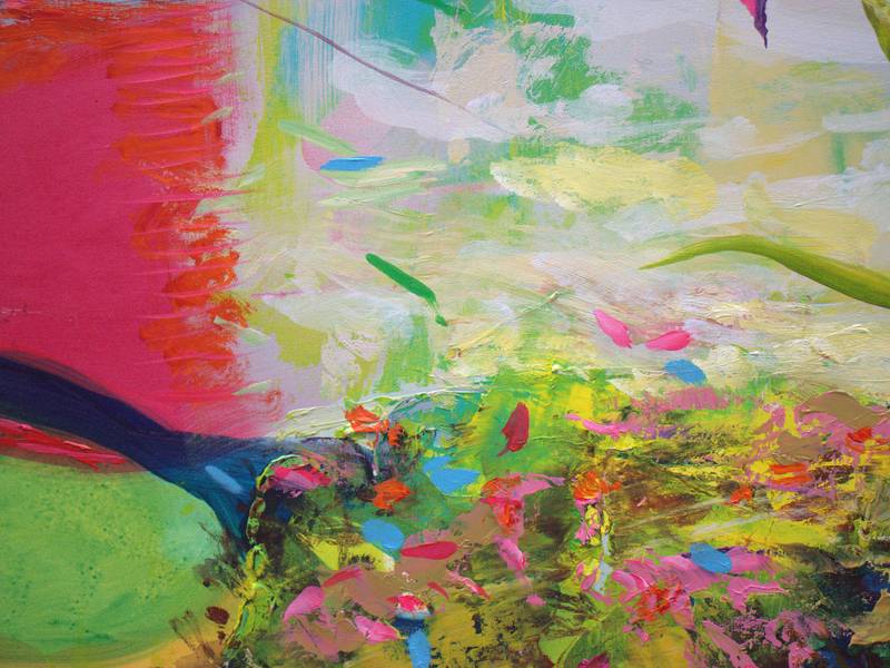 Tu étais la seule à avoir bravé la tempête, mon unique héroïne. Expressive and gestural Painting francois page - Subjektiv.art