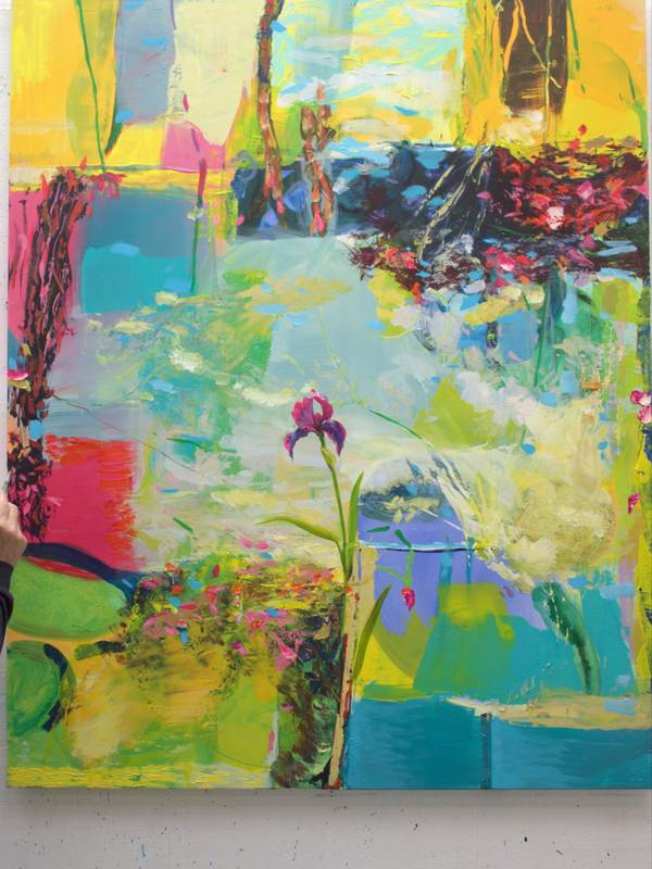 Tu étais la seule à avoir bravé la tempête, mon unique héroïne. Expressive and gestural Painting francois page - Subjektiv.art