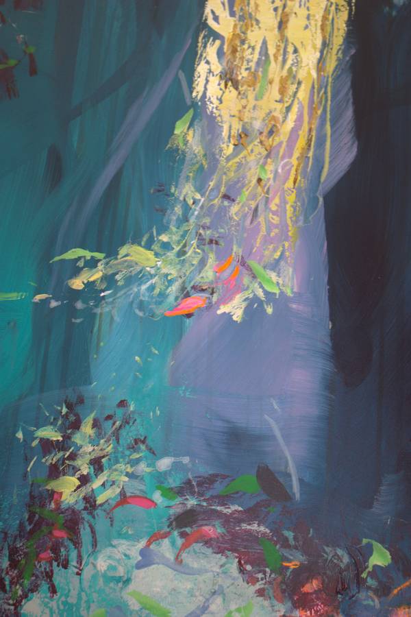 Vous étiez les seules à avoir bravé la tempête, invincibles héroïnes. Expressive and gestural Painting francois page - Subjektiv.art