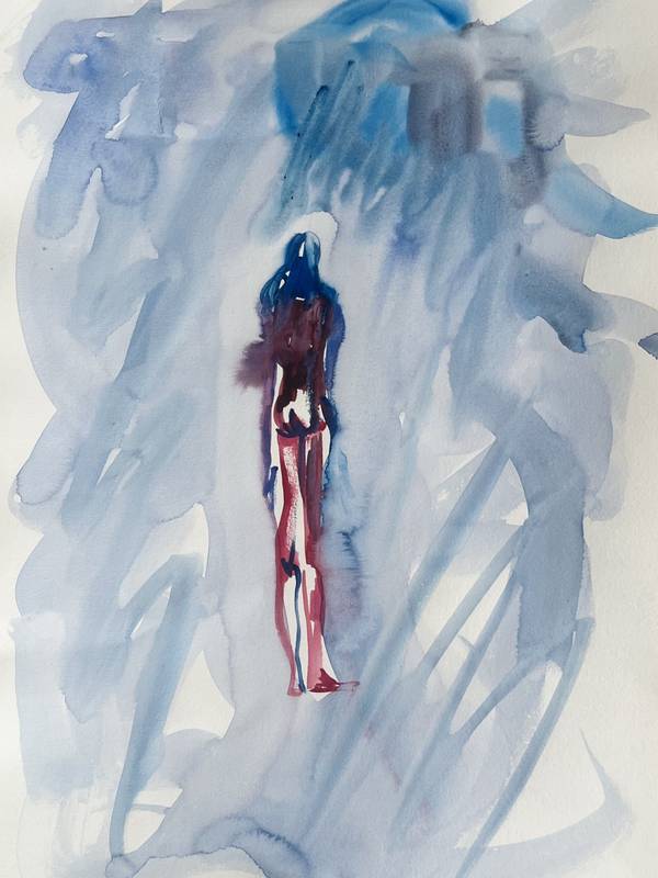 in the middle of the nowhere Expressive and gestural Painting Inna Alimova - Subjektiv.art