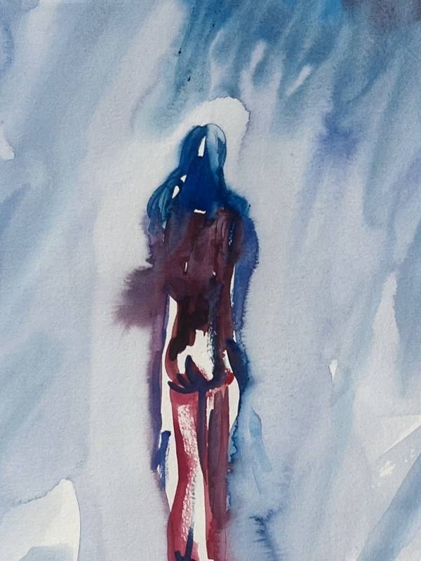 in the middle of the nowhere Expressive and gestural Painting Inna Alimova - Subjektiv.art