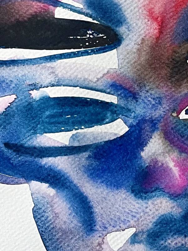 Pink face Expressive and gestural Painting Inna Alimova - Subjektiv.art