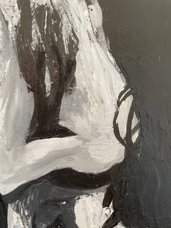 Smoke away Expressive and gestural Painting gal Azulay - Subjektiv.art