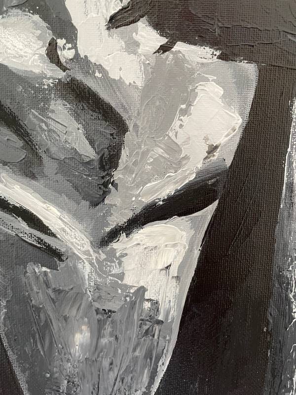 Smoke away Expressive and gestural Painting gal Azulay - Subjektiv.art