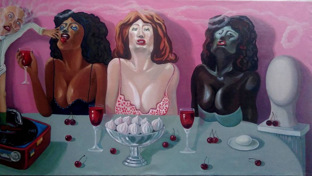 Victoria Palma the monochromacy of being 2022 oil jn canvas    Modern Painting Victoria Palma - Subjektiv.art