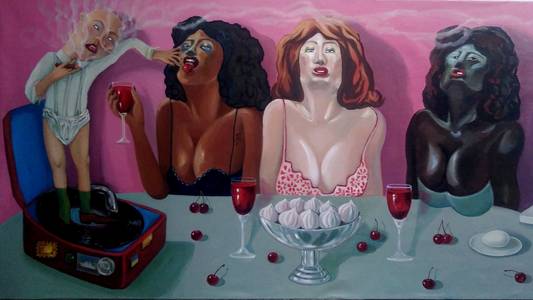 Victoria Palma the monochromacy of being 2022 oil jn canvas - Subjektiv.art