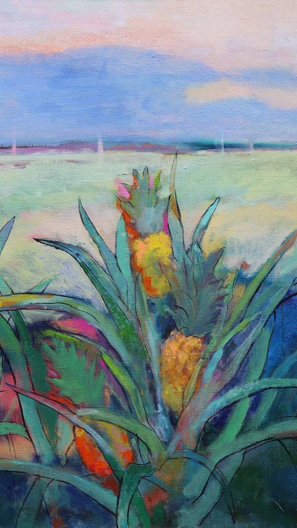 Pineapple at twilight Modern Painting Artem Andreichuk - Subjektiv.art