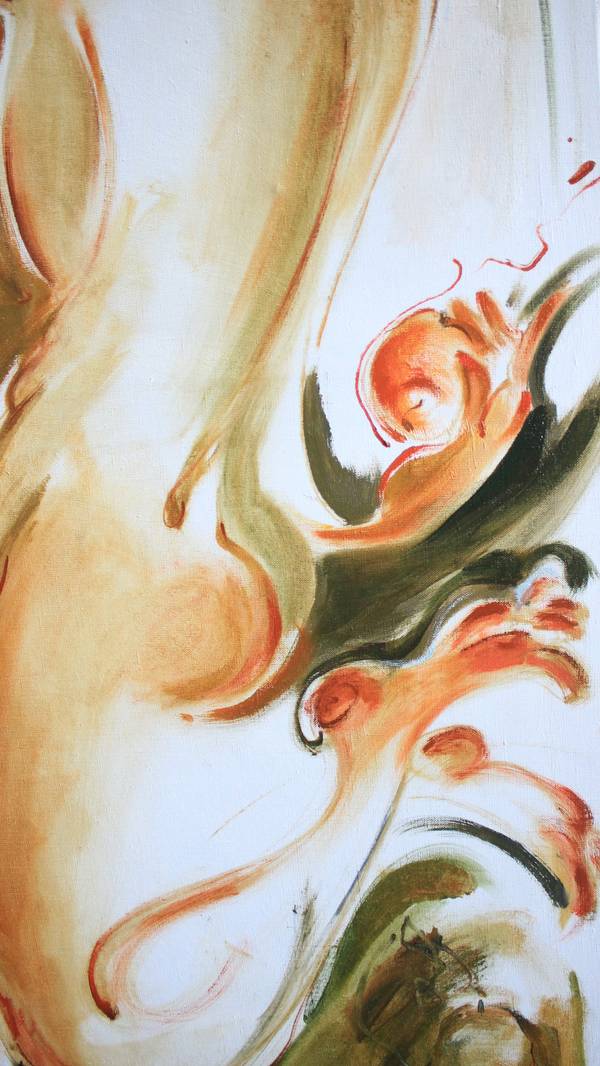 Man under the apple tree Modern Painting Alona Andreeva - Subjektiv.art