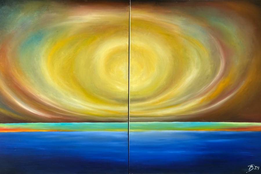 Renaissanse Abstract Painting Ghala Vasylenko - Subjektiv.art