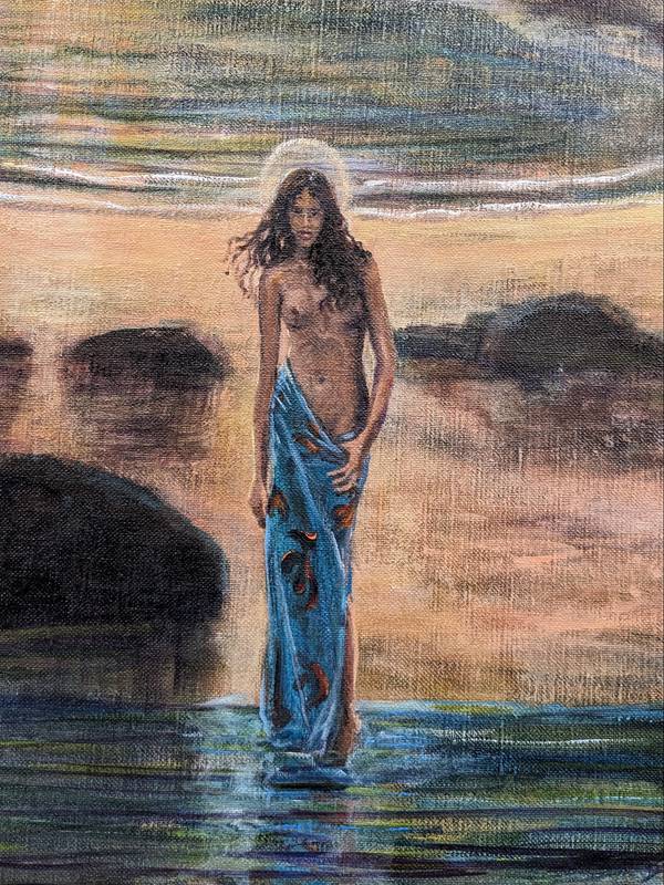 Tu semblais cacher dans ton âme et dans ton corps comme un coffre au trésor qu'aucun flibustier n'avait pu ouvrir! Qui étais-tu vraiment Haoni ? Fine Art Painting francois page - Subjektiv.art