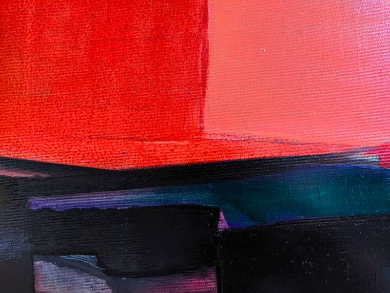 Landscape-2 Expressive and gestural Painting Yaryna Shumska - Subjektiv.art