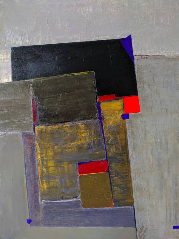 Concrete wall Abstract Painting Yaryna Shumska - Subjektiv.art
