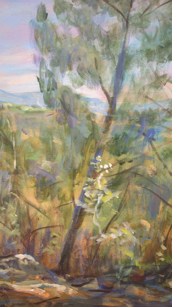 J'avais marché longtemps, c'est au bord de l'épuisement que je la vis comme une apparition, étais-ce une Oréade ? Chélone la nymphe des montagnes ? Je me réveillais brutalement il était 6h30. Fine Art Painting francois page - Subjektiv.art