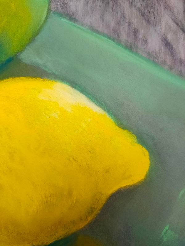 Trois citrons Fine Art Drawing Agnes Tiollier - Subjektiv.art