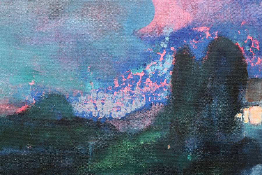 Landscape, twilight time Impressionistic Painting Artem Andreichuk - Subjektiv.art