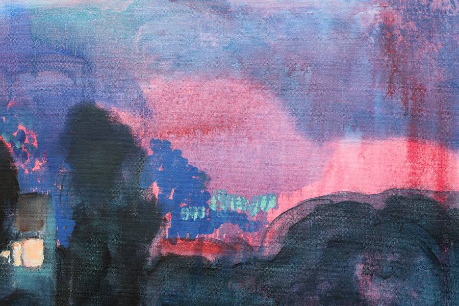 Landscape, twilight time Impressionistic Painting Artem Andreichuk - Subjektiv.art